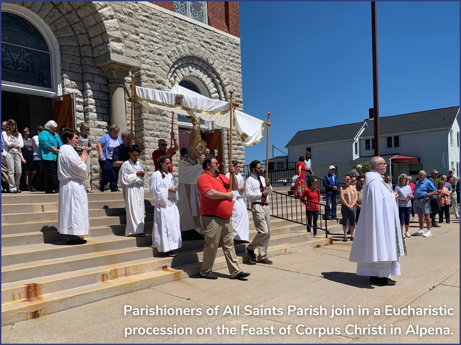 eucharistic procession in alpena